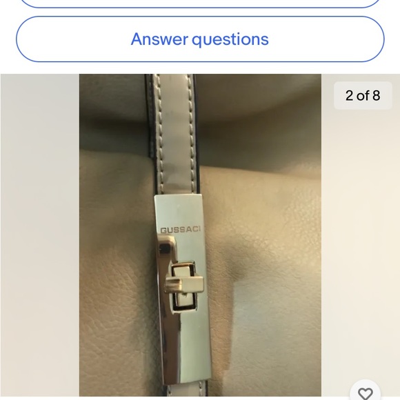 Gussacci Leather Handbag - Picture 2 of 8